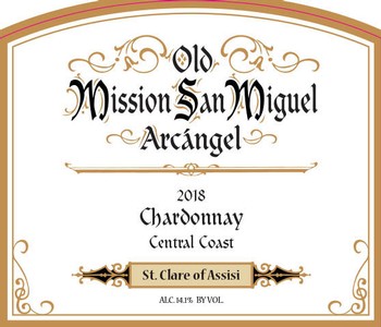 2018 Mission San Miguel Chardonnay